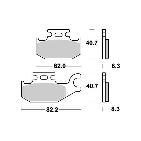 Plaquettes de frein MOTO MASTER métal fritté 095721 Nitro