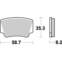Plaquettes de frein MOTO MASTER métal fritté 096621 Nitro