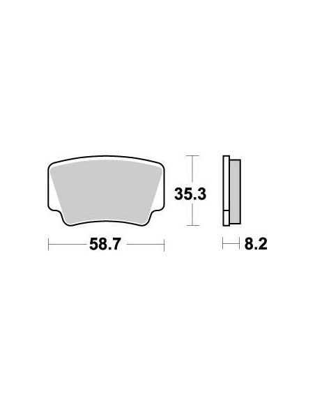 Plaquettes de frein MOTO MASTER métal fritté 096621 Nitro