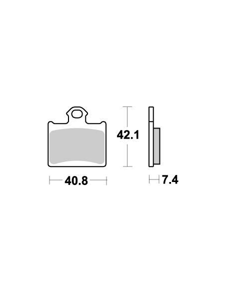Plaquettes de frein MOTO MASTER métal fritté 096721 Nitro