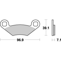 Plaquettes de frein MOTO MASTER métal fritté 097021 Nitro