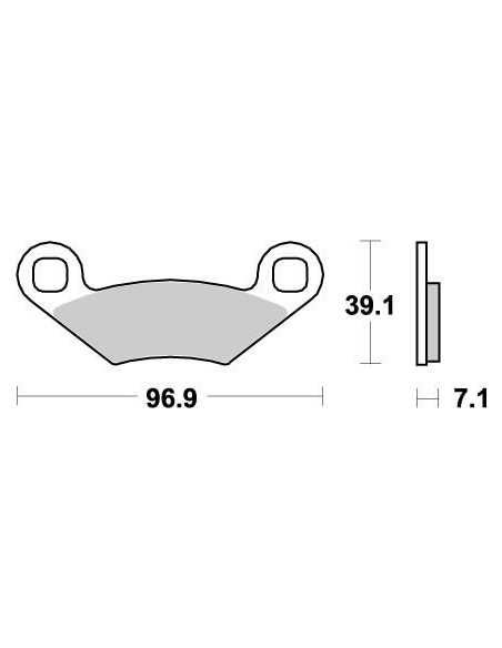 Plaquettes de frein MOTO MASTER métal fritté 097021 Nitro