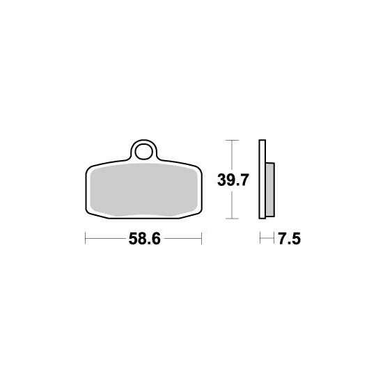 Plaquettes de frein MOTO MASTER métal fritté 097421 Nitro