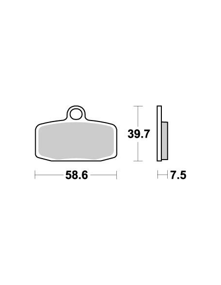 Plaquettes de frein MOTO MASTER métal fritté 097421 Nitro