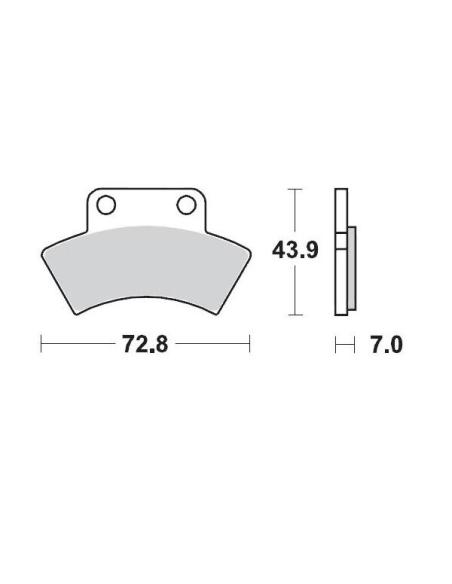 Plaquettes de frein MOTO MASTER métal fritté 097611 SinterPro Racing