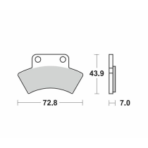 Plaquettes de frein MOTO MASTER métal fritté 097621 Nitro