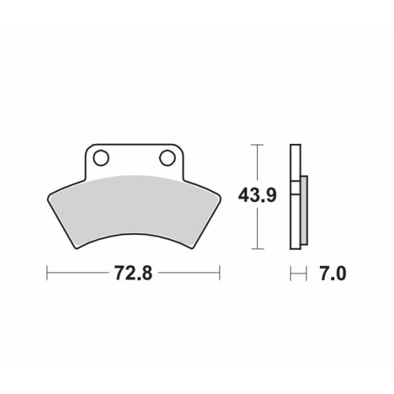 Plaquettes de frein MOTO MASTER métal fritté 097621 Nitro