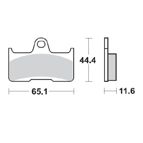 Plaquettes de frein MOTO MASTER métal fritté 098121 Nitro