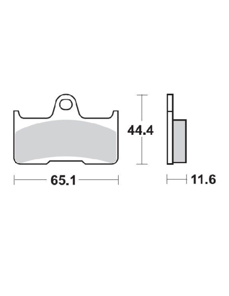 Plaquettes de frein MOTO MASTER métal fritté 098121 Nitro