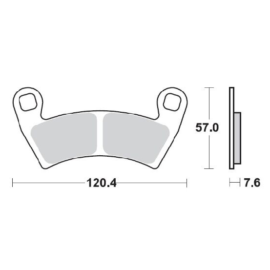 Plaquettes de frein MOTO MASTER métal fritté 098221 Nitro