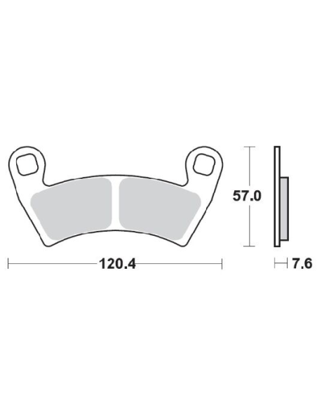Plaquettes de frein MOTO MASTER métal fritté 098221 Nitro