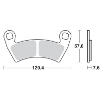 Plaquettes de frein MOTO MASTER métal fritté 098421 Nitro