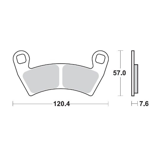 Plaquettes de frein MOTO MASTER métal fritté 098421 Nitro