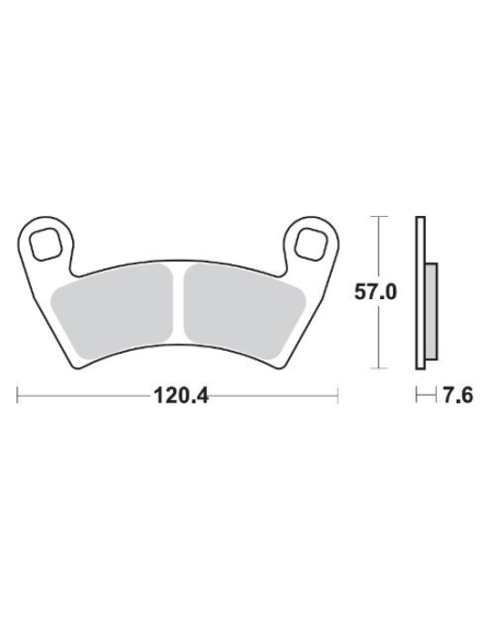 Plaquettes de frein MOTO MASTER métal fritté 098421 Nitro
