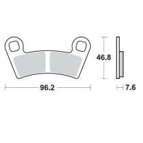 Plaquettes de frein MOTO MASTER métal fritté 098521 Nitro