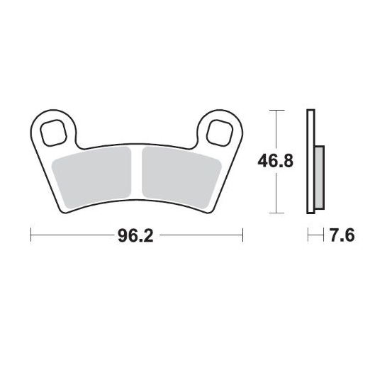 Plaquettes de frein MOTO MASTER métal fritté 098521 Nitro