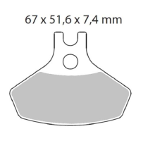 Plaquettes de frein MOTO MASTER métal fritté 098621 Nitro