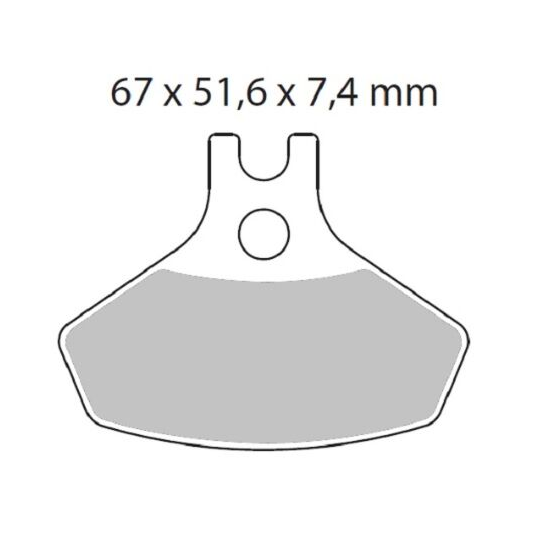 Plaquettes de frein MOTO MASTER métal fritté 098621 Nitro