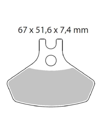 Plaquettes de frein MOTO MASTER métal fritté 098621 Nitro