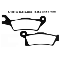 Plaquettes de frein MOTO MASTER métal fritté 098821 Nitro