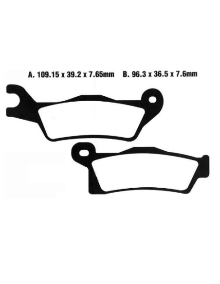 Plaquettes de frein MOTO MASTER métal fritté 098821 Nitro