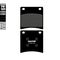 Plaquettes de frein GALFER - G1054 ORGANIQUE SEMI METAL FD109