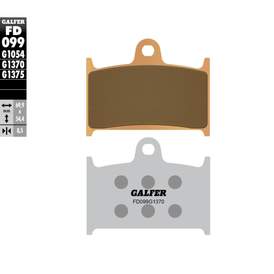 Plaquettes de frein GALFER - SINTER RACING G1375