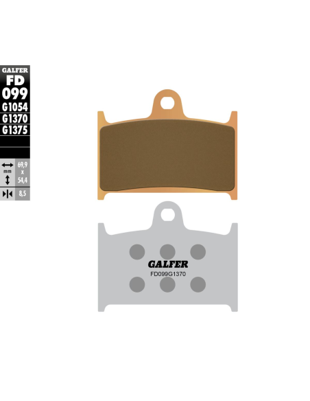 Plaquettes de frein GALFER - SINTER RACING G1375