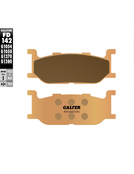Plaquettes de frein GALFER - G1370 SINTER ROUTE FD142