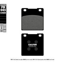 Plaquettes de frein GALFER - G1054 ORGANIQUE SEMI METAL FD045