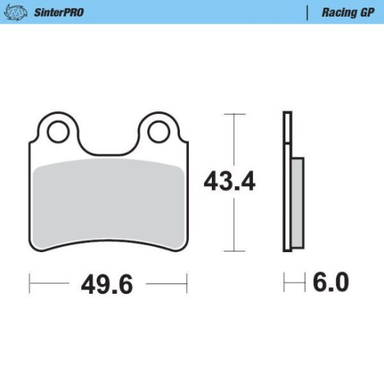 Plaquettes de frein MOTO MASTER métal fritté 099112 Racing GP