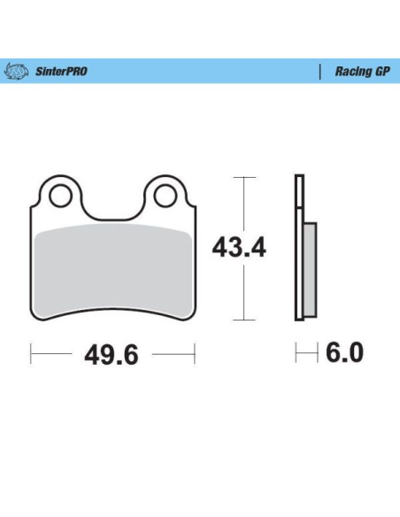 Plaquettes de frein MOTO MASTER métal fritté 099112 Racing GP