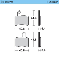 Plaquettes de frein MOTO MASTER métal fritté 099312 Racing GP