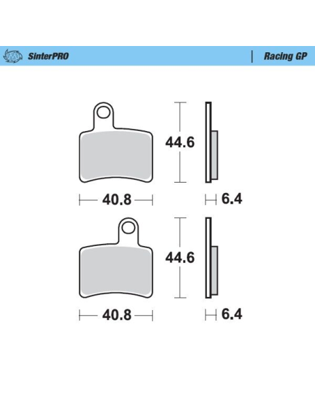 Plaquettes de frein MOTO MASTER métal fritté 099312 Racing GP