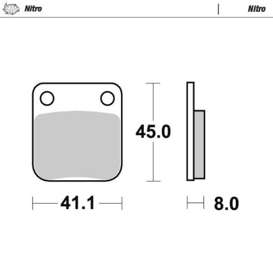 Plaquettes de frein MOTO MASTER métal fritté 090021 Nitro
