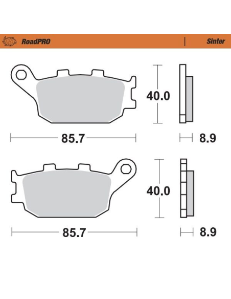 Plaquettes de frein MOTO MASTER métal fritté 403102 Road Pro Sinter