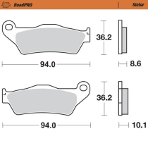 Plaquettes de frein MOTO MASTER métal fritté 405402 Road Pro Sinter