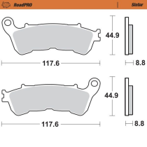 Plaquettes de frein MOTO MASTER métal fritté 406501 Road Pro Sinter