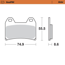 Plaquettes de frein MOTO MASTER métal fritté 404301 Road Pro Sinter