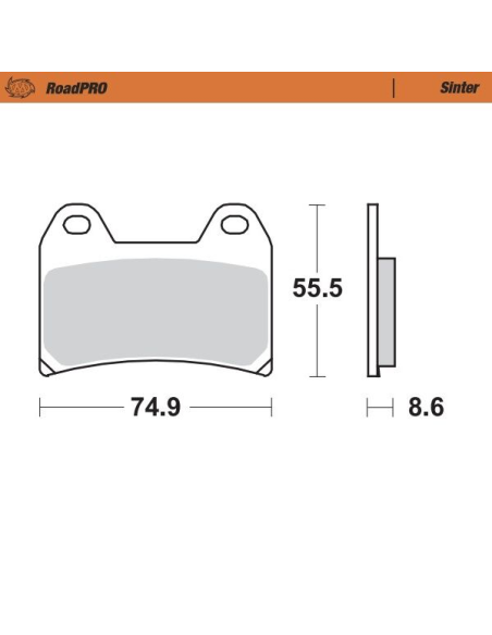 Plaquettes de frein MOTO MASTER métal fritté 404301 Road Pro Sinter
