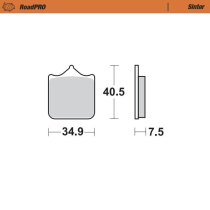 Plaquettes de frein MOTO MASTER métal fritté 405501 Road Pro Sinter