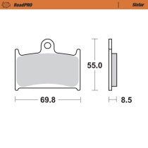 Plaquettes de frein MOTO MASTER métal fritté 402401 Road Pro Sinter