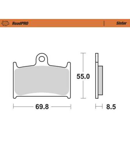 Plaquettes de frein MOTO MASTER métal fritté 402401 Road Pro Sinter