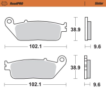 Plaquettes de frein MOTO MASTER métal fritté 404001 Road Pro Sinter