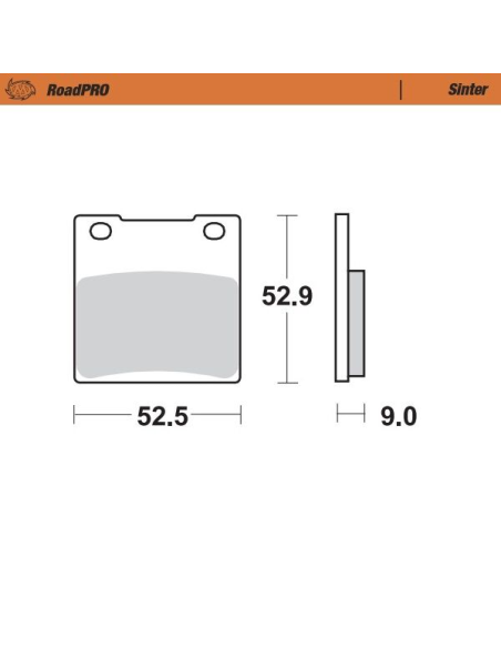 Plaquettes de frein MOTO MASTER métal fritté 401902 Road Pro Sinter