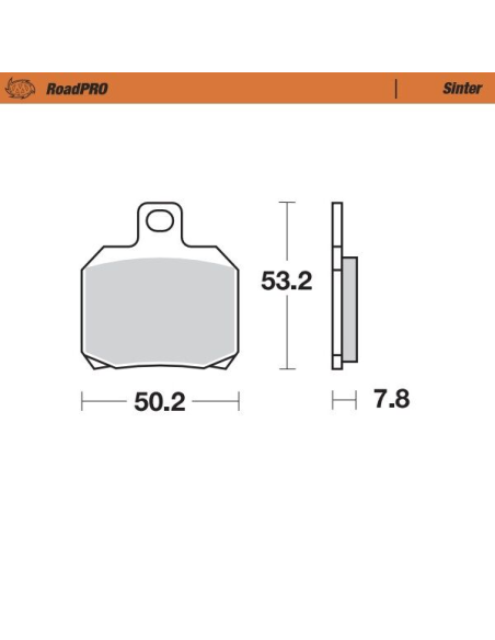 Plaquettes de frein MOTO MASTER métal fritté 404802 Road Pro Sinter