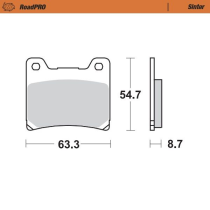 Plaquettes de frein MOTO MASTER métal fritté 401802 Road Pro Sinter