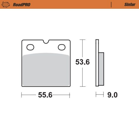 Plaquettes de frein MOTO MASTER métal fritté 401602 Road Pro Sinter
