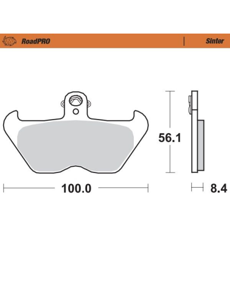 Plaquettes de frein MOTO MASTER métal fritté 408701 Road Pro Sinter