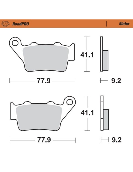 Plaquettes de frein MOTO MASTER métal fritté 403402 Road Pro Sinter